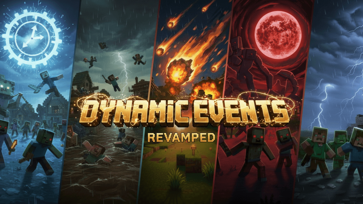 Dynamic Events Revamped para Minecraft PE / Bedorck 26.x