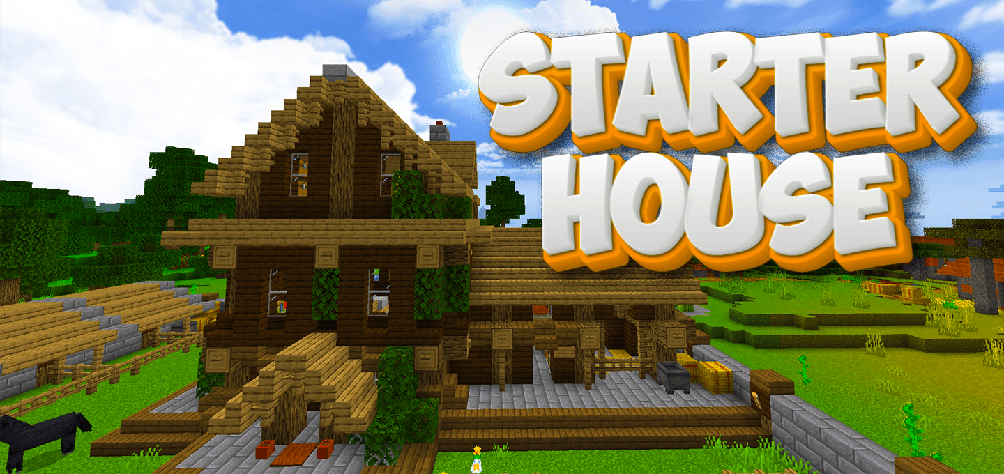Minecraft Starter House | Map para Minecraft PE / Bedrock