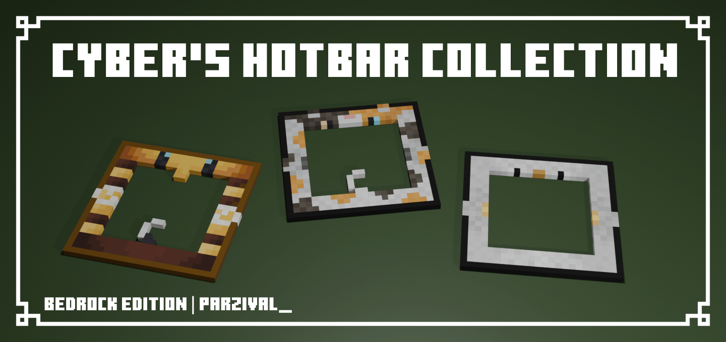 Cyber’s Hotbar Collection para Minecraft PE / Bedrock 26.x