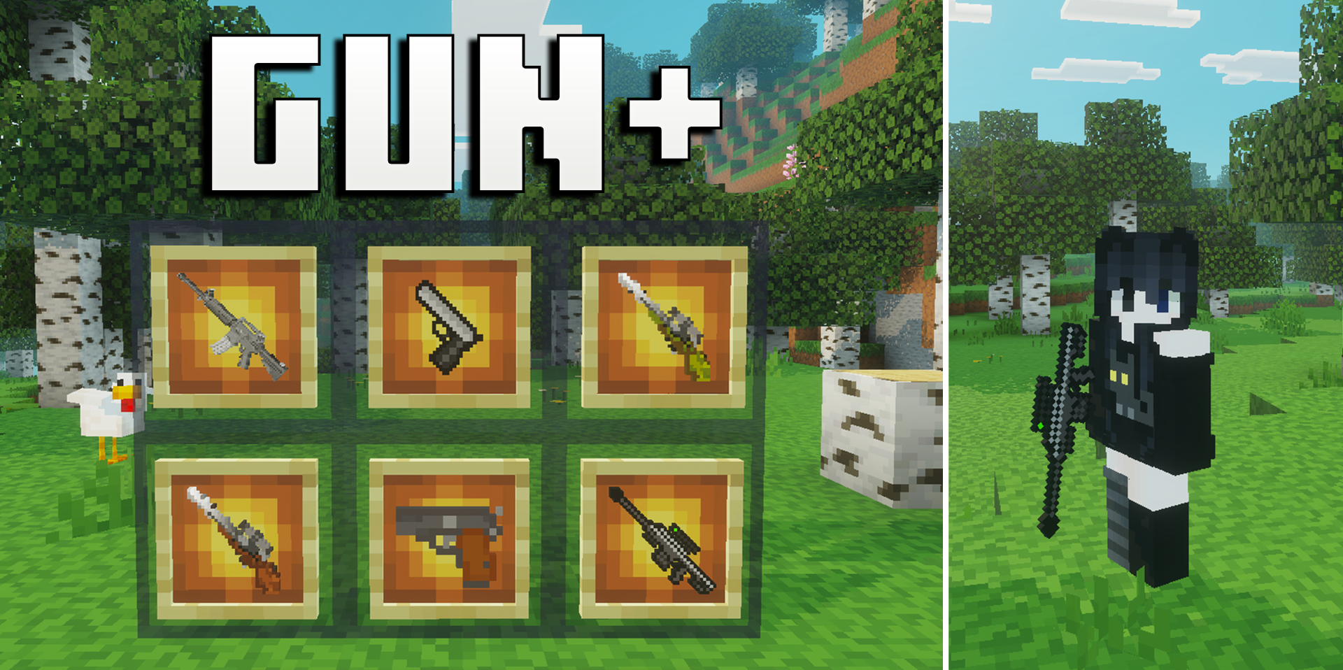 Gun Plus para Minecraft PE / Bedrock 26.x