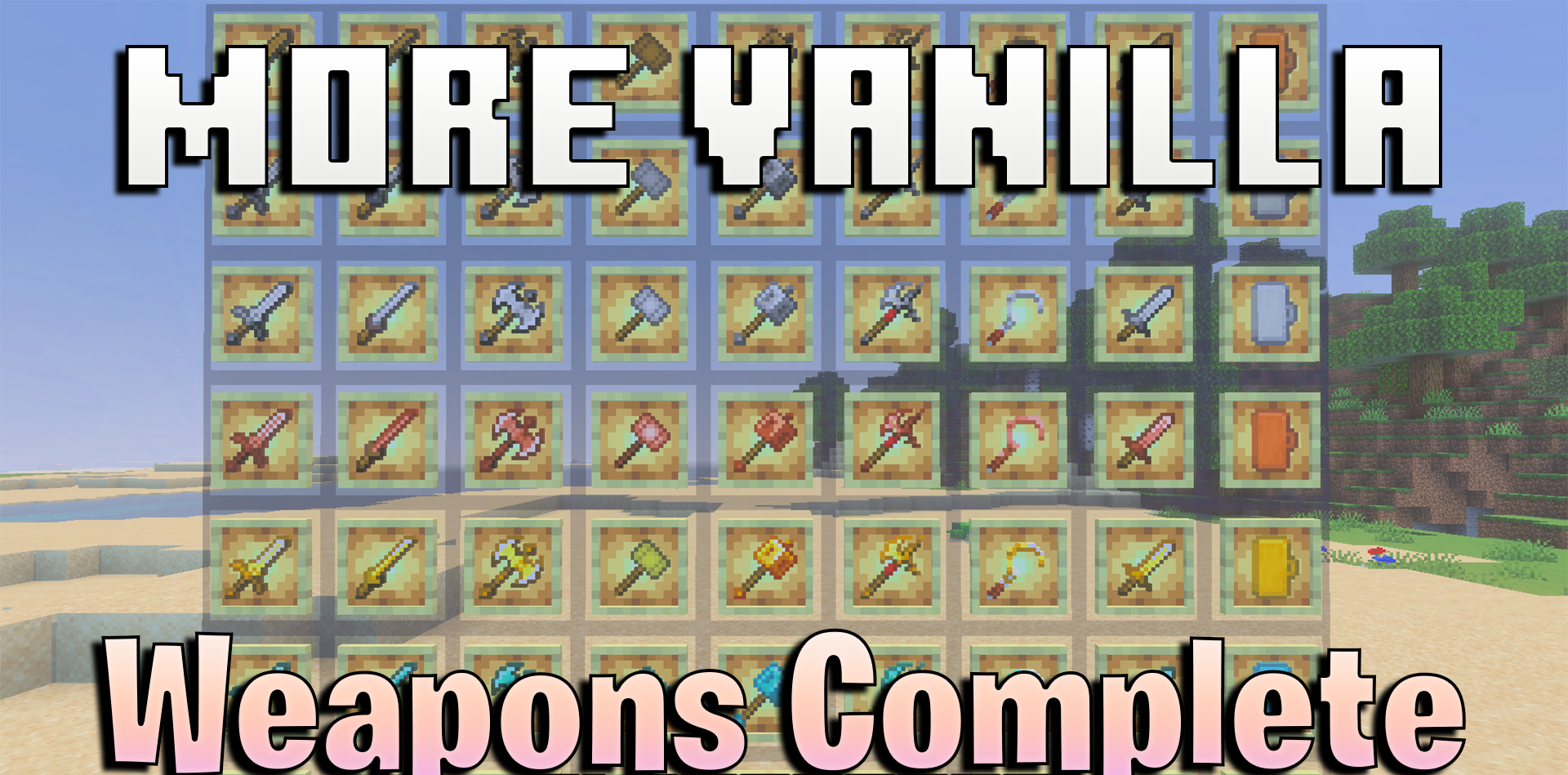 More Vanilla Weapons Complete para Minecraft PE / Bedrock 26.x