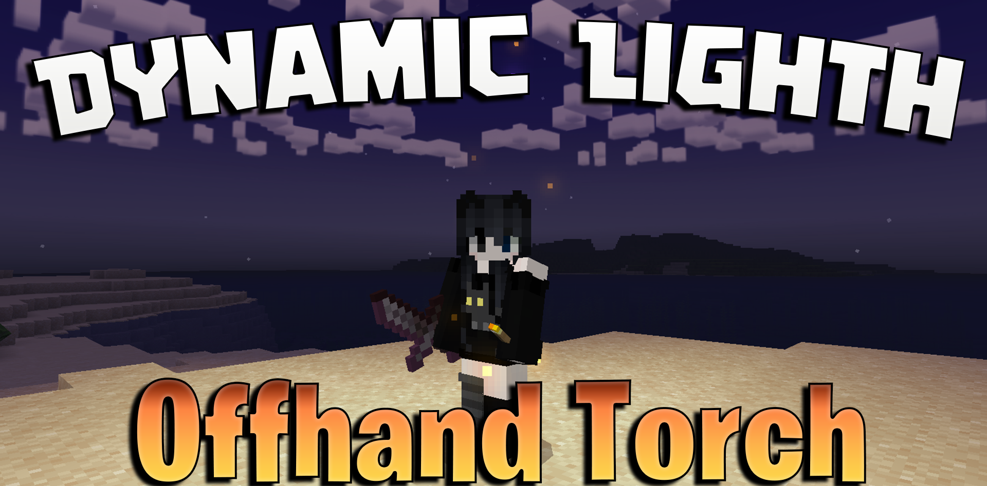 Sodvics Dynamic Light Offhand Torch Addon para Minecraft PE / Bedrock 26.x