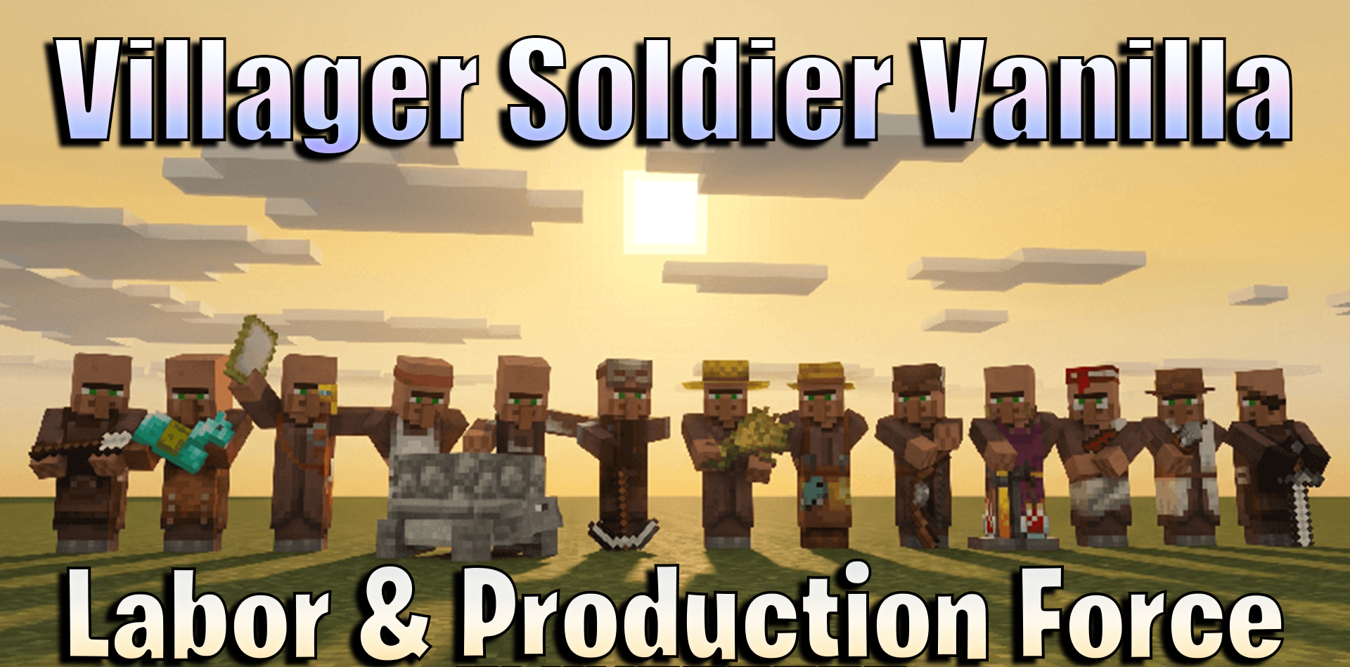 Villager Soldier Vanilla Addon para Minecraft PE / Bedrock 26.x